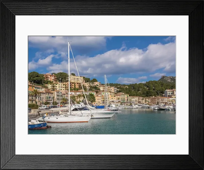 Framed Print : Port of Soller, Mallorca, Balearic Islands, Spain Framed Print : Port of Soller, Mallorca, Balearic Islands, Spain