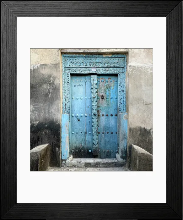 Framed Print : Old heavy carved wooden door, Stonetown, Zanzibar, Tanzania Framed Print : Old heavy carved wooden door, Stonetown, Zanzibar, Tanzania