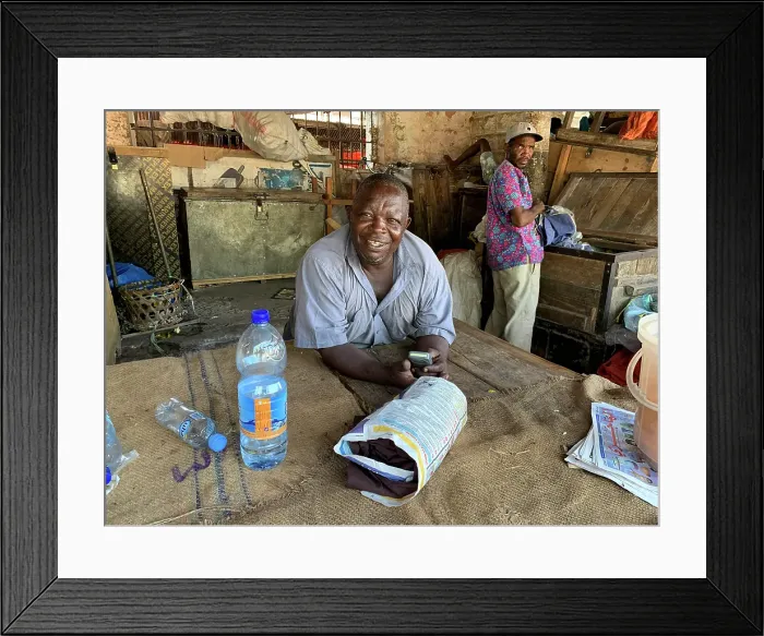 Framed Print : Market workers, Stonetown, Zanzibar, Tanzania Framed Print : Market workers, Stonetown, Zanzibar, Tanzania