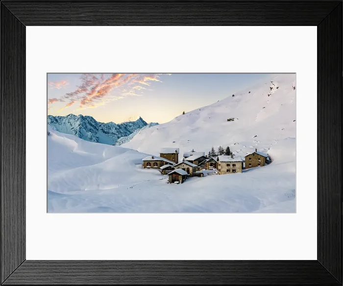 Framed Print : Traditional alpine chalets, Blaunca, Maloja, Engadin, canton of Graubunden, Switzerland Framed Print : Traditional alpine chalets, Blaunca, Maloja, Engadin, canton of Graubunden, Switzerland