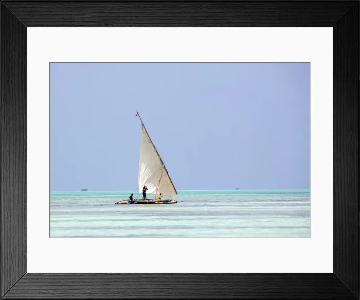 Framed Print : Traditional dhow heading out to sea on a fishing trip, Nungwi, Zanzibar, Tanzania Framed Print : Traditional dhow heading out to sea on a fishing trip, Nungwi, Zanzibar, Tanzania