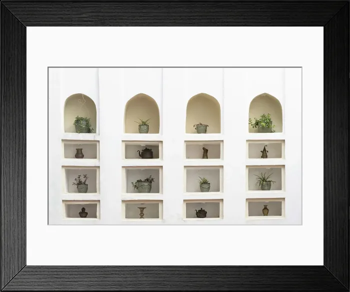 Framed Print : Wall of alcoves, Stonetown, Zanzibar, Tanzania Framed Print : Wall of alcoves, Stonetown, Zanzibar, Tanzania