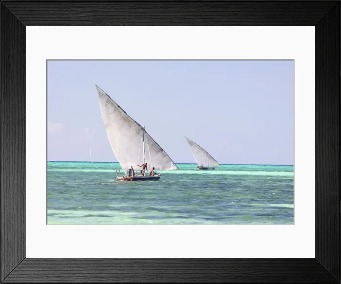 Framed Print : Traditional dhows used for fishing, off the coast of Nungwi, Zanzibar, Tanzania Framed Print : Traditional dhows used for fishing, off the coast of Nungwi, Zanzibar, Tanzania