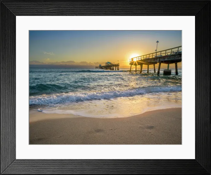 Framed Print : Lauderdale by the Sea, Fishing Pier at Sunrise, Lauderdale by the Sea, Fort Lauderdale, Florida, USA Framed Print : Lauderdale by the Sea, Fishing Pier at Sunrise, Lauderdale by the Sea, Fort Lauderdale, Florida, USA