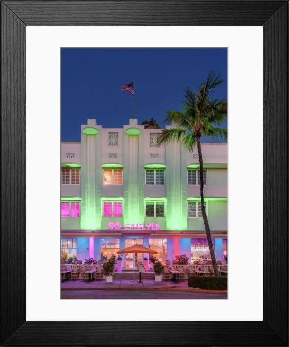 Framed Print : Ocean Drive Art Deco District, illuminated with iconic Neon Colors South Beach, Miami Beach, Florida, USA Framed Print : Ocean Drive Art Deco District, illuminated with iconic Neon Colors South Beach, Miami Beach, Florida, USA
