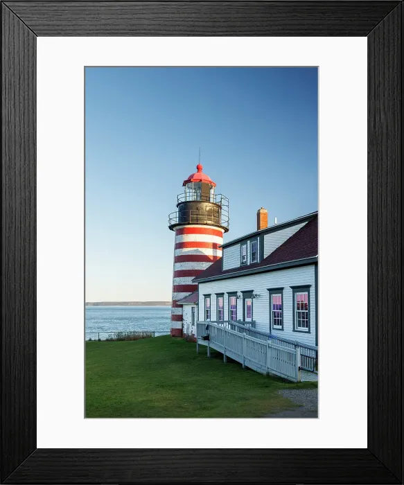 Framed Print : West Quoddy Head Lighthouse, Quoddy Head State Park, Lubec, Maine, New England, USA Framed Print : West Quoddy Head Lighthouse, Quoddy Head State Park, Lubec, Maine, New England, USA