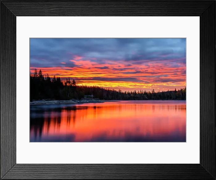 Framed Print : Michipicoten River at sunrise, Rock Island Lodge, Wawa, Ontario, Canada Framed Print : Michipicoten River at sunrise, Rock Island Lodge, Wawa, Ontario, Canada