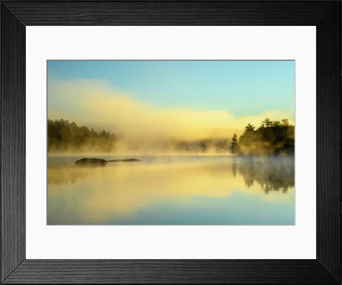 Framed Print : George Lake at dawn, Killarney Provincial Park, Ontario, Canada Framed Print : George Lake at dawn, Killarney Provincial Park, Ontario, Canada