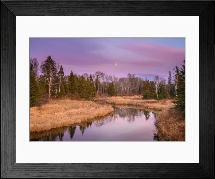Framed Print : Junction Creek at sunset, Greater Sudbury, Ontario, Canada Framed Print : Junction Creek at sunset, Greater Sudbury, Ontario, Canada
