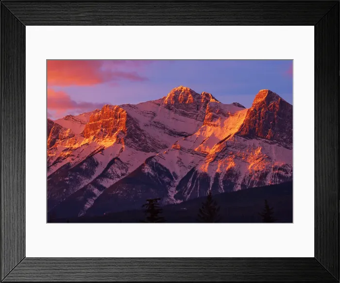 Framed Print : Mt. Rundle at sunset, Banff National Park, Alberta, Canada Framed Print : Mt. Rundle at sunset, Banff National Park, Alberta, Canada