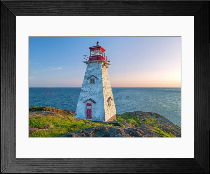 Framed Print : Boars Head Lighthouse on Long Island of the Didgy Neck. Bay of Fundy. North of Tiverton, Nova Scotia, Canada Framed Print : Boars Head Lighthouse on Long Island of the Didgy Neck. Bay of Fundy. North of Tiverton, Nova Scotia, Canada