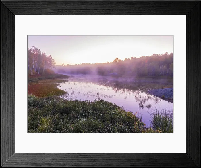 Framed Print : Morning fog on Lake Laurentian, part of the Lake Laurentian Conservation Authority Sudbury, Ontario, Canada Framed Print : Morning fog on Lake Laurentian, part of the Lake Laurentian Conservation Authority Sudbury, Ontario, Canada