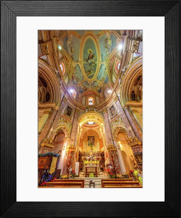 Framed Print : The Interior of The Carmelite Priory, Mdina, Malta, Southern Europe Framed Print : The Interior of The Carmelite Priory, Mdina, Malta, Southern Europe