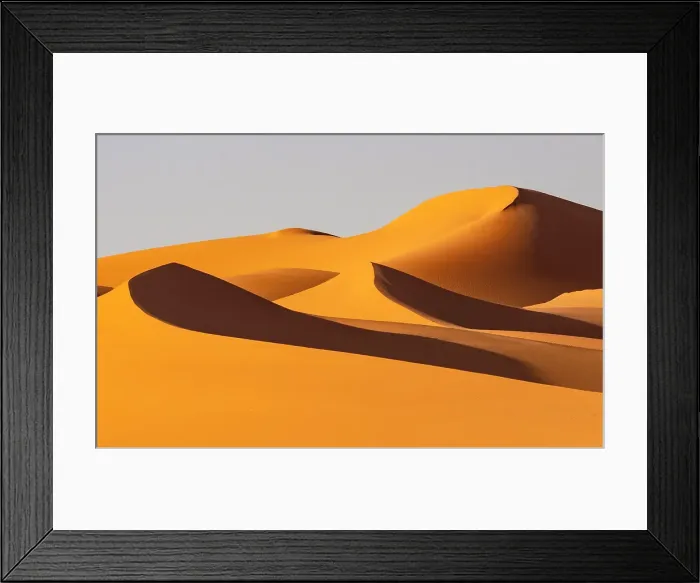 Framed Print : Orange sand dunes, Erg Chebbi, Sahara Desert, near Merzouga, Morocco Framed Print : Orange sand dunes, Erg Chebbi, Sahara Desert, near Merzouga, Morocco