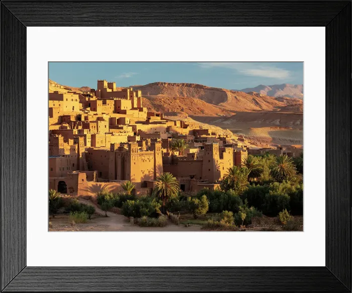 Framed Print : Kasbah Ait Ben Haddou bathed in morning sunlight, near Ouarzazate, Morocco Framed Print : Kasbah Ait Ben Haddou bathed in morning sunlight, near Ouarzazate, Morocco