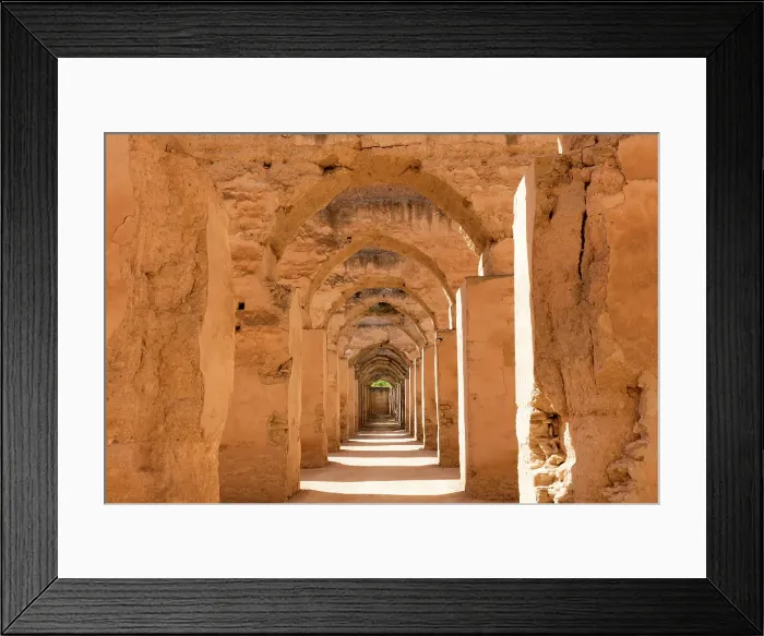 Framed Print : The granaries of Heri es-Souani (vaults of the imperial granaries), Meknes, Morocco Framed Print : The granaries of Heri es-Souani (vaults of the imperial granaries), Meknes, Morocco