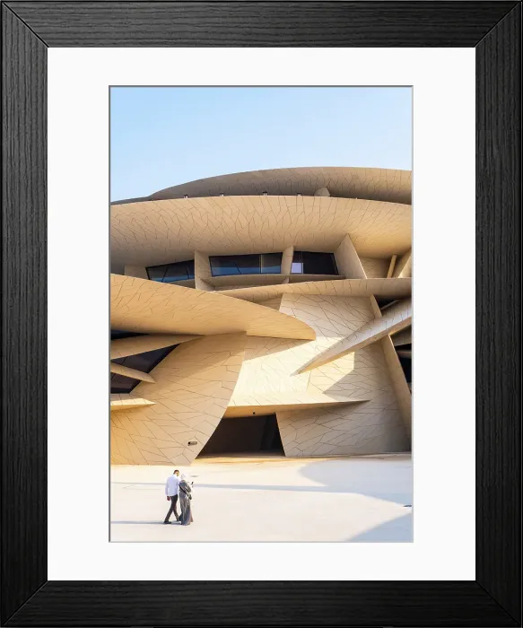 Framed Print : National Museum of Qatar by Jean Nouvel, Doha, Qatar Framed Print : National Museum of Qatar by Jean Nouvel, Doha, Qatar