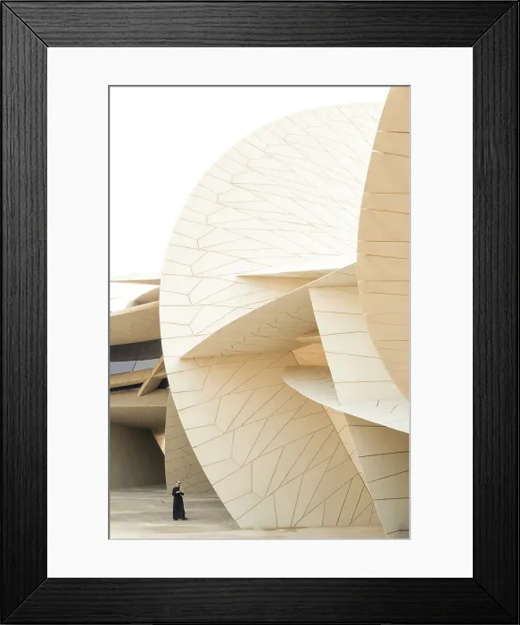 Framed Print : National Museum of Qatar by Jean Nouvel, Doha, Qatar Framed Print : National Museum of Qatar by Jean Nouvel, Doha, Qatar