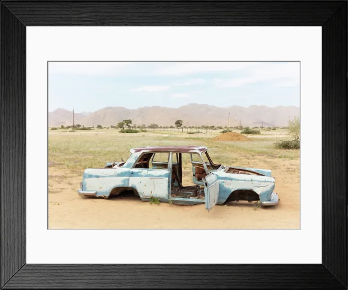Framed Print : Shell of an old car at the remote settlement of Solitaire, Khomas Region, Namibia Framed Print : Shell of an old car at the remote settlement of Solitaire, Khomas Region, Namibia