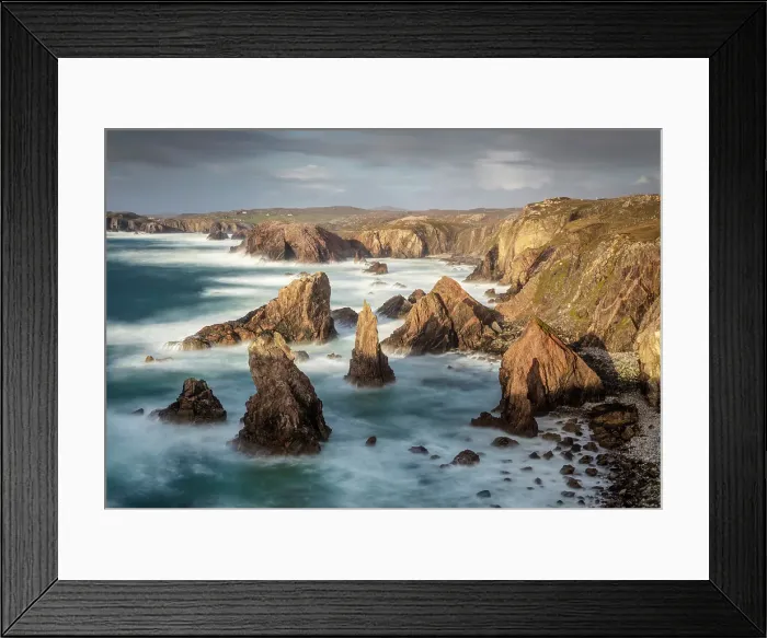 Framed Print : Sea stacks, Mangersta, Isle of Lewis, Outer Hebrides, Scotland Framed Print : Sea stacks, Mangersta, Isle of Lewis, Outer Hebrides, Scotland