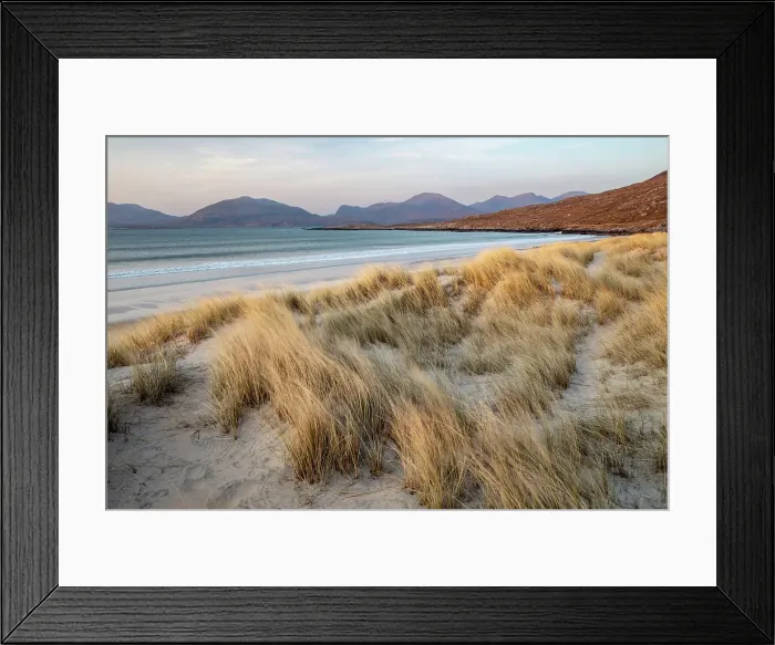 Framed Print : South Harris hills from Traigh Rosamol, Luskentyre, Isle of Harris, Outer Hebrides, Scotland Framed Print : South Harris hills from Traigh Rosamol, Luskentyre, Isle of Harris, Outer Hebrides, Scotland