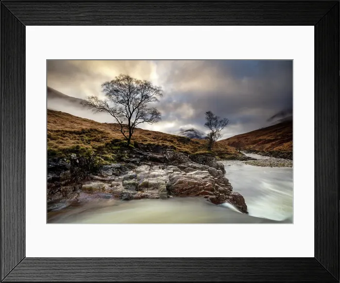 Framed Print : River Etive, Glen Etive, near Rannoch Moor, Highlands, Scotland Framed Print : River Etive, Glen Etive, near Rannoch Moor, Highlands, Scotland