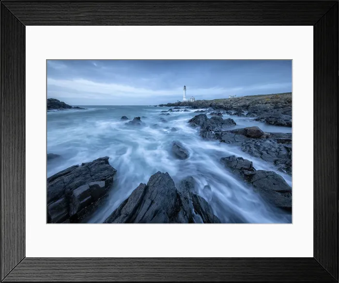 Framed Print : Corsewall Lighthouse, Corsewall Point, Dumfries and Galloway, Scotland, UK, April 2024
