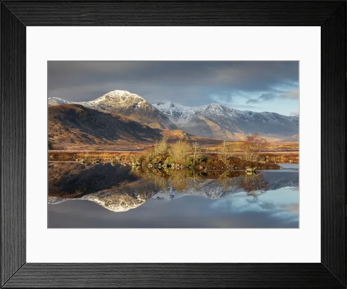 Framed Print : Mountain reflections in Lochan na h-achlaise on Rannoch Moor in the Scottish Highlands, Scotland. Spring (March) 2024 Framed Print : Mountain reflections in Lochan na h-achlaise on Rannoch Moor in the Scottish Highlands, Scotland. Spring (March) 2024
