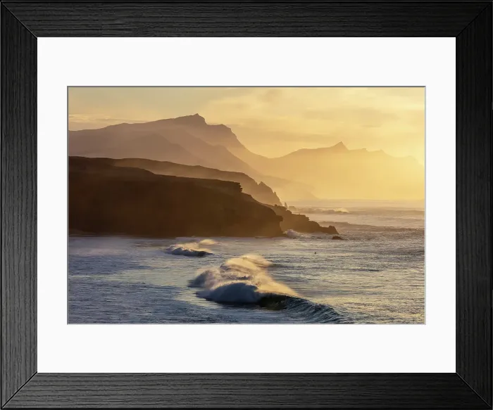 Framed Print : Playa de Pared at sunset, Fuerteventura, Canary Islands, Spain Framed Print : Playa de Pared at sunset, Fuerteventura, Canary Islands, Spain