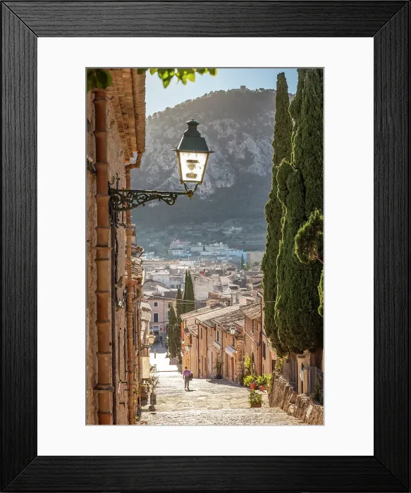 Framed Print : Path to Calvary Hill in Pollenca, Mallorca, Balearic Islands, Spain Framed Print : Path to Calvary Hill in Pollenca, Mallorca, Balearic Islands, Spain