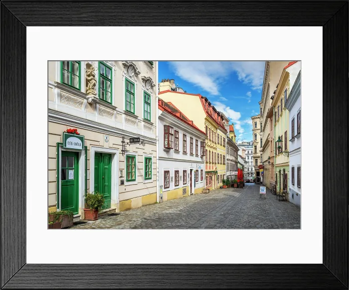 Framed Print : Spittelberggasse street, Spittelberg quarter, Vienna, Austria Framed Print : Spittelberggasse street, Spittelberg quarter, Vienna, Austria