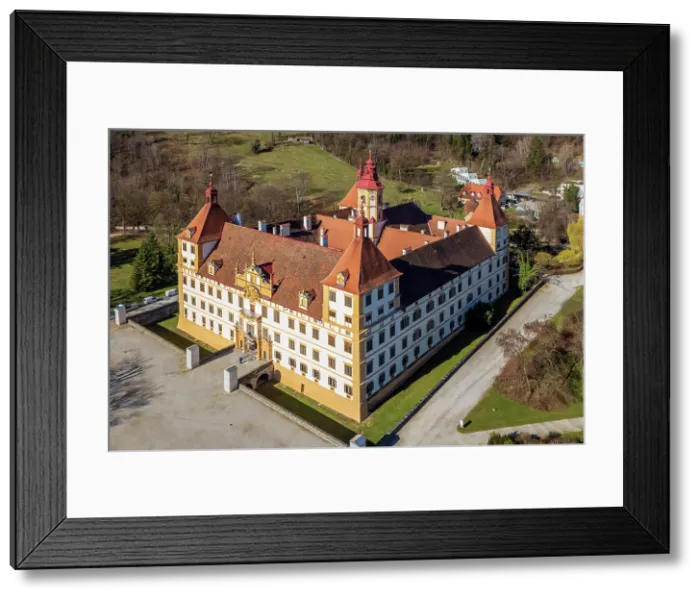 Framed Print : Aerial view of Eggenberg Palace, Graz, Styria, Austria Framed Print : Aerial view of Eggenberg Palace, Graz, Styria, Austria
