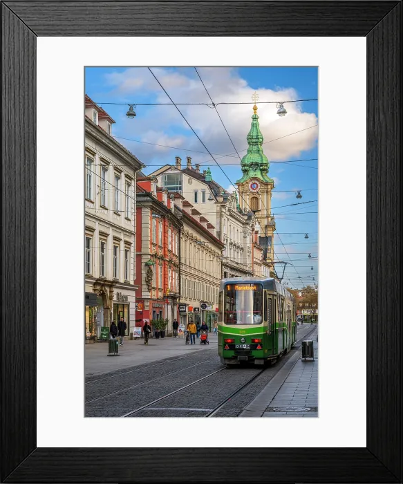 Framed Print : Herrengasse street, Graz, Styria, Austria Framed Print : Herrengasse street, Graz, Styria, Austria
