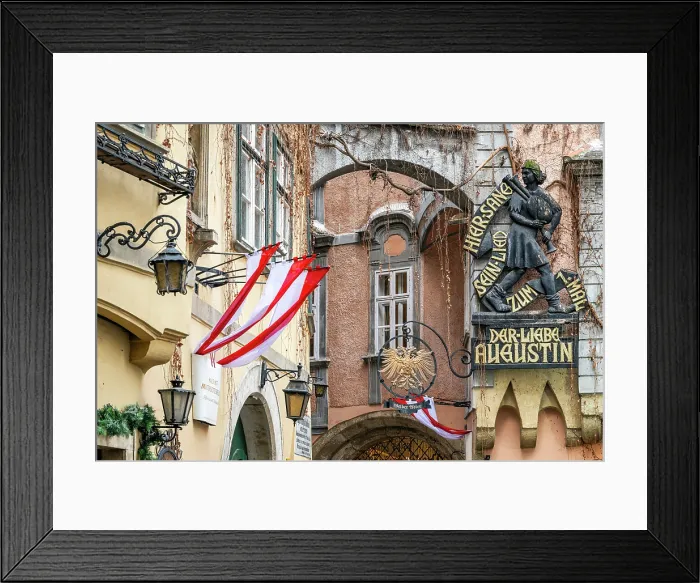 Framed Print : Established in 1447, Griechenbeisl is one of the oldest restaurants in Vienna, Austria Framed Print : Established in 1447, Griechenbeisl is one of the oldest restaurants in Vienna, Austria