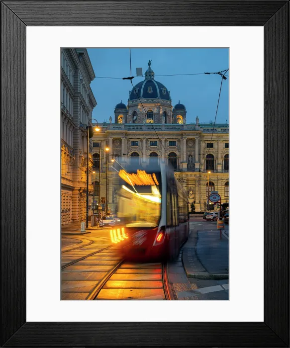 Framed Print : View of a tram with Natural History Museum (Naturhistorisches Museum) in the background at dusk, Vienna, Austria Framed Print : View of a tram with Natural History Museum (Naturhistorisches Museum) in the background at dusk, Vienna, Austria