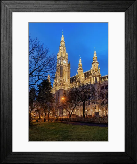 Framed Print : City Hall, Rathausplatz, Vienna, Austria Framed Print : City Hall, Rathausplatz, Vienna, Austria
