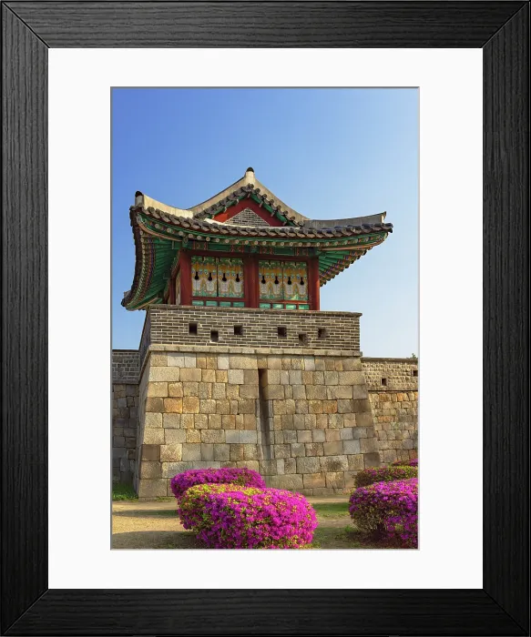 Framed Print : Watchtower of Hwaseong Fortress (UNESCO World Heritage Site), Suwon, Gyeonggi Province, South Korea Framed Print : Watchtower of Hwaseong Fortress (UNESCO World Heritage Site), Suwon, Gyeonggi Province, South Korea