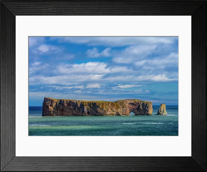 Framed Print : Perce Rock, Perce, Quebec, Canada Framed Print : Perce Rock, Perce, Quebec, Canada