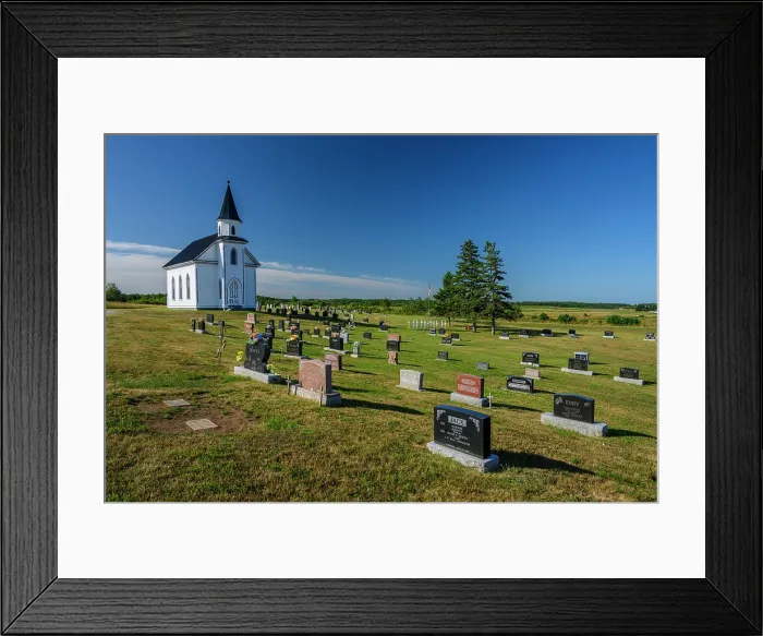 Framed Print : New Bandon church and cemetary Framed Print : New Bandon church and cemetary