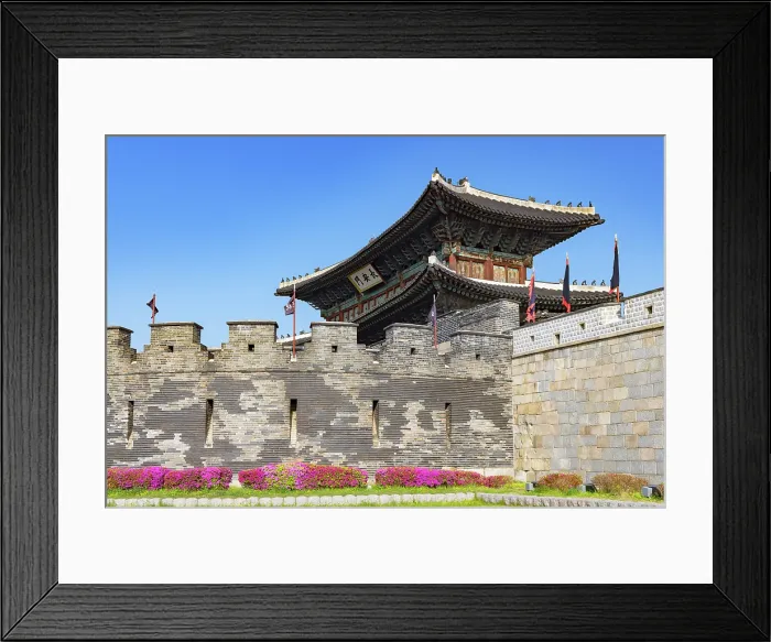 Framed Print : Jangamun Gate of Hwaseong Fortress (UNESCO World Heritage Site), Suwon, Gyeonggi Province, South Korea