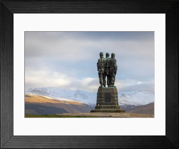 Framed Print : The Commando Memorial near Spean Bridge, Lochaber, Scotland. Winter (March) 2025 Framed Print : The Commando Memorial near Spean Bridge, Lochaber, Scotland. Winter (March) 2025