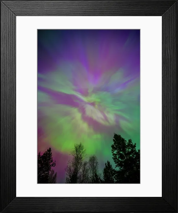 Framed Print : Aurora display, Greater Sudbury, Ontario, Canada Framed Print : Aurora display, Greater Sudbury, Ontario, Canada