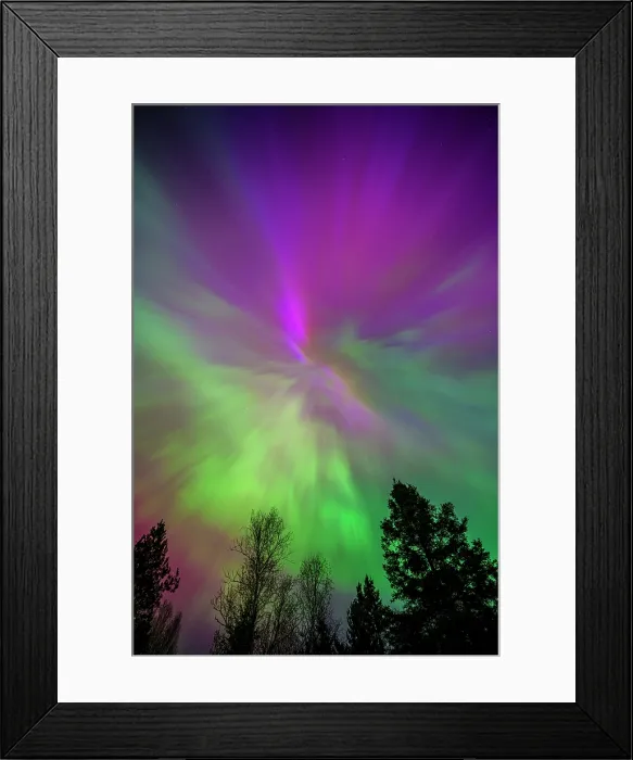 Framed Print : Aurora display, Greater Sudbury, Ontario, Canada Framed Print : Aurora display, Greater Sudbury, Ontario, Canada