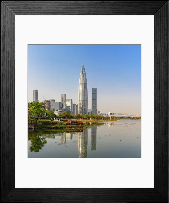 Framed Print : China Resources Building and skyscrapers, Shenzhen Bay, Shenzhen, Guangdong, China Framed Print : China Resources Building and skyscrapers, Shenzhen Bay, Shenzhen, Guangdong, China