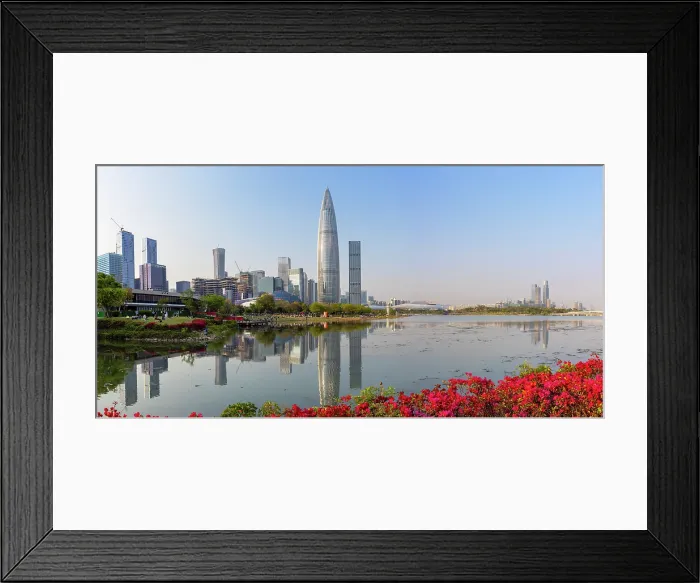 Framed Print : China Resources Building and skyscrapers, Shenzhen Bay, Shenzhen, Guangdong, China Framed Print : China Resources Building and skyscrapers, Shenzhen Bay, Shenzhen, Guangdong, China