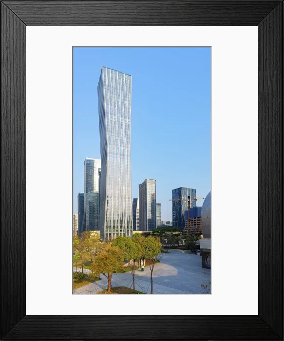 Framed Print : Skyscrapers and Shenzhen Bay Sports Centre, Shenzhen Bay, Shenzhen, Guangdong, China Framed Print : Skyscrapers and Shenzhen Bay Sports Centre, Shenzhen Bay, Shenzhen, Guangdong, China