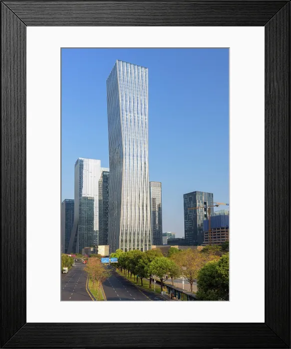 Framed Print : Skyscrapers at Shenzhen Bay, Shenzhen, Guangdong, China Framed Print : Skyscrapers at Shenzhen Bay, Shenzhen, Guangdong, China