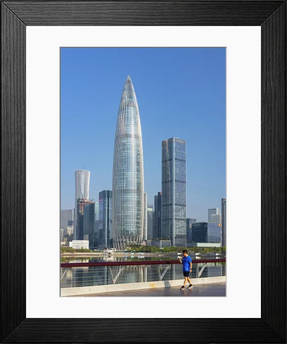 Framed Print : China Resources Building and skyline from Talent Park, Shenzhen Bay, Shenzhen, Guangdong, China Framed Print : China Resources Building and skyline from Talent Park, Shenzhen Bay, Shenzhen, Guangdong, China