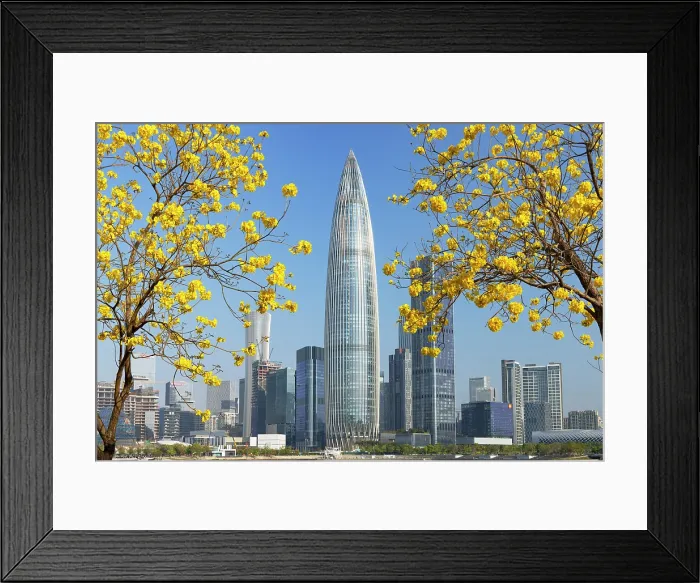 Framed Print : China Resources Building and skyline from Talent Park, Shenzhen Bay, Shenzhen, Guangdong, China Framed Print : China Resources Building and skyline from Talent Park, Shenzhen Bay, Shenzhen, Guangdong, China
