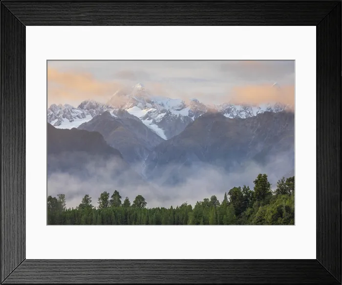 Framed Print : Mount Tasman at dawn on a misty morning, South Island, New Zealand. Autumn (May) 2025 Framed Print : Mount Tasman at dawn on a misty morning, South Island, New Zealand. Autumn (May) 2025